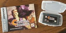 Contra Advance: The Alien Wars EX (Game Boy Advance GBA, 2002) Cart+Man tested
