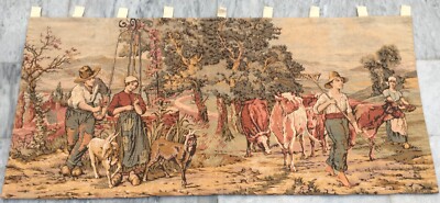 Vintage Tapestry, French Tapestry Stunning Amazing Tapestry Home Decor 2x5 ft
