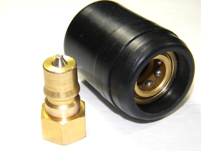Carpet Cleaning Brass M/F Quick Disconnect for hoses wands Heat shield