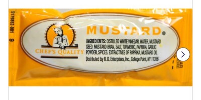 Chefs Quality Mustard (Case of 500)