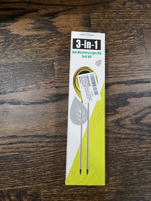 I IBIFIC Soil pH Meter, 3-in-1 Tester Kits with Moisture, Light and PH Test