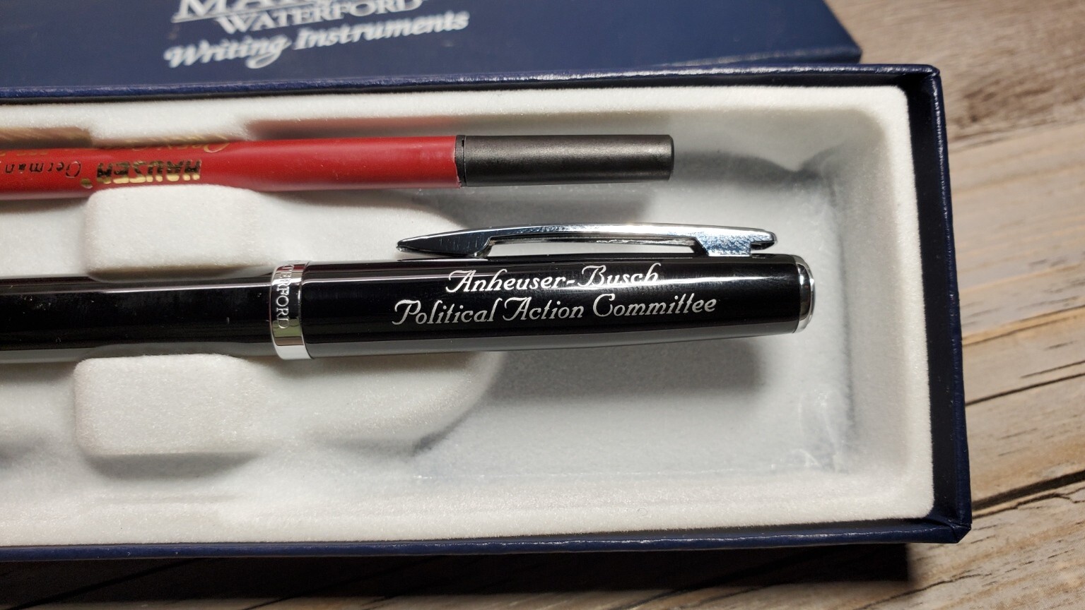 Waterford by Marquis Writing Instrument AnheuserBusch PAC Advertising
