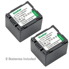 2x Kastar Battery for Panasonic CGA-DU14 NV-GS98 MX500 PV-GS500 SDR-H280 VDR-M95