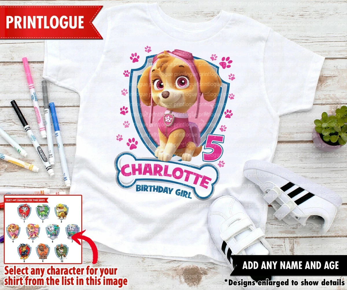 Paw patrol shirts for family sale