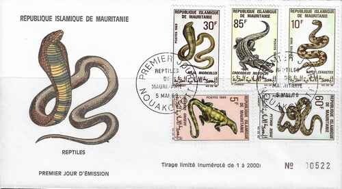 EPJ Timbres Reptiles Mauritanie 263/267 - 83226Q - Picture 1 of 1