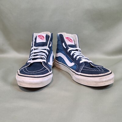 Vans Mens Off The Wall 721277 Blue High-Top Skate Shoes Size Vans Mens Off The Wall 721277 Blue High-Top Skate Shoes Size