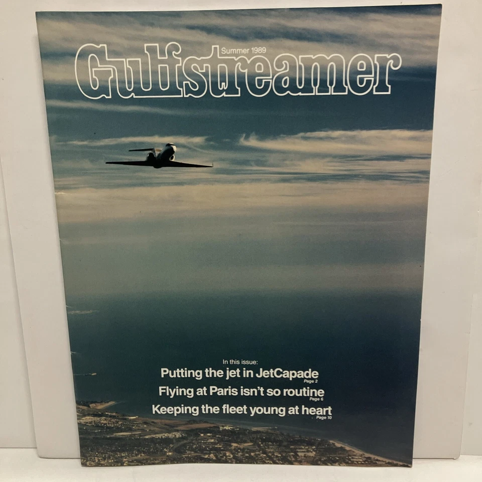 1982 89 92 Gulfstreamer Magazine Jets Airplanes Gulfstream IV Aircraft Booklet - Image 2 of 4