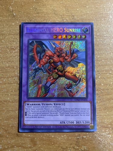 Yu-Gi-Oh! Karte Elemental Hero Sunrise – LDS3-EN104 Secret Rare 1. Edition