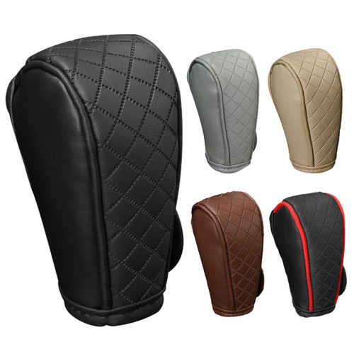 Housse de protection universelle en cuir pour voiture bouton de changement de vitesse automatique - Photo 2/17