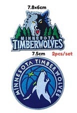 NBA Minnesota Timberwolves Logo Patch sport Embroidery ,Iron ,Sewing on Fabric