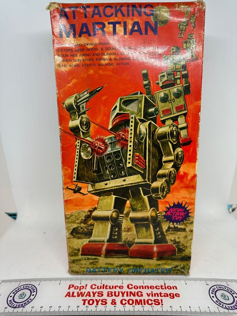 BATTERY  OPERATED  ROBOT   レトロおもちゃ 1960s Vintage ROBOTANK-Z Battery Operated Tin Toy Japan Old