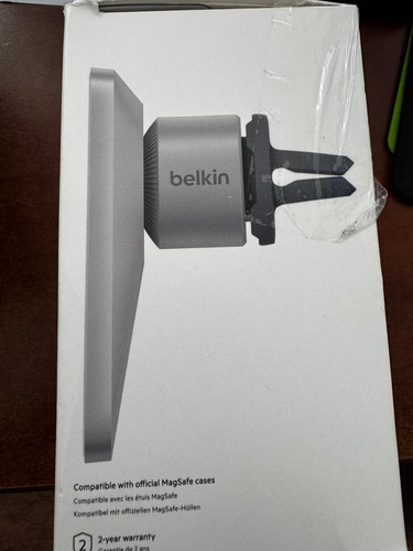 Belkin - Car Vent Mount Pro w/ MagSafe for iPhone 16, 15, 14 Pro, Pro Max- Gray - 第 2/3 張圖片