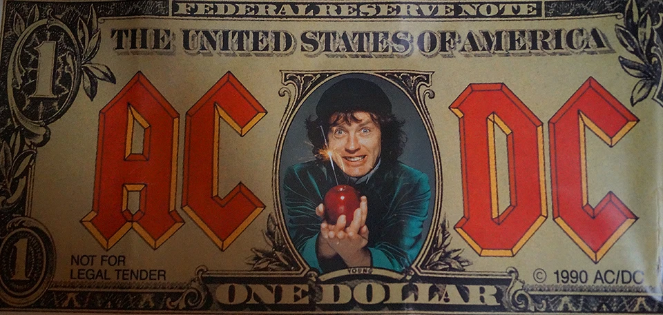 Poster AC/DC - MONEY TALKS - Format 60 x 84 cm Original von 1990 - KISS, MAIDEN - Bild 2 von 3