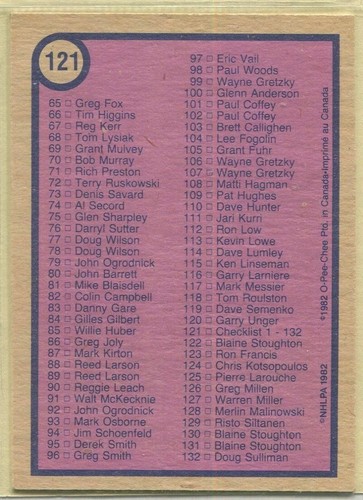 1982-83, O-PEE-CHEE Hockey, #'s 1-200, U Pick from list - Picture 104 of 204