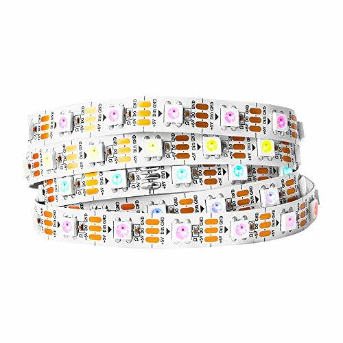 WS2812B Striscia LED 1m 60 LED/m Bianco PCB IP30 - Pixel Indirizzabili 5V