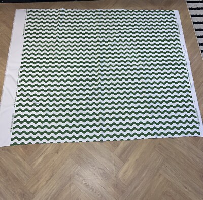 Ric Rack A Print Designed By Studio Screen PrintFabric Schumacher Green & White