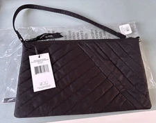 Vera Bradley RFID Convertible Wristlet Pouchette in Microfiber classic Navy  NWT