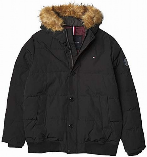 tommy hilfiger mens jacket with fur hood