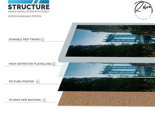 30x60cm | 30x40cm | 30x45cm | 28x22cm | 60x90cm Poster Photo Frame | Light Grey - Picture 15 of 41