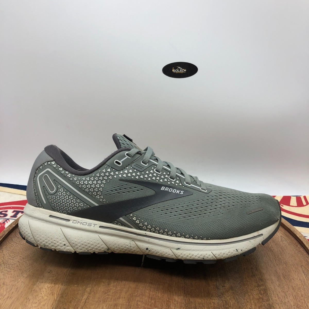 Brooks Men's Ghost 14 1103691D067 Alloy Oyster Gray Running Shoes