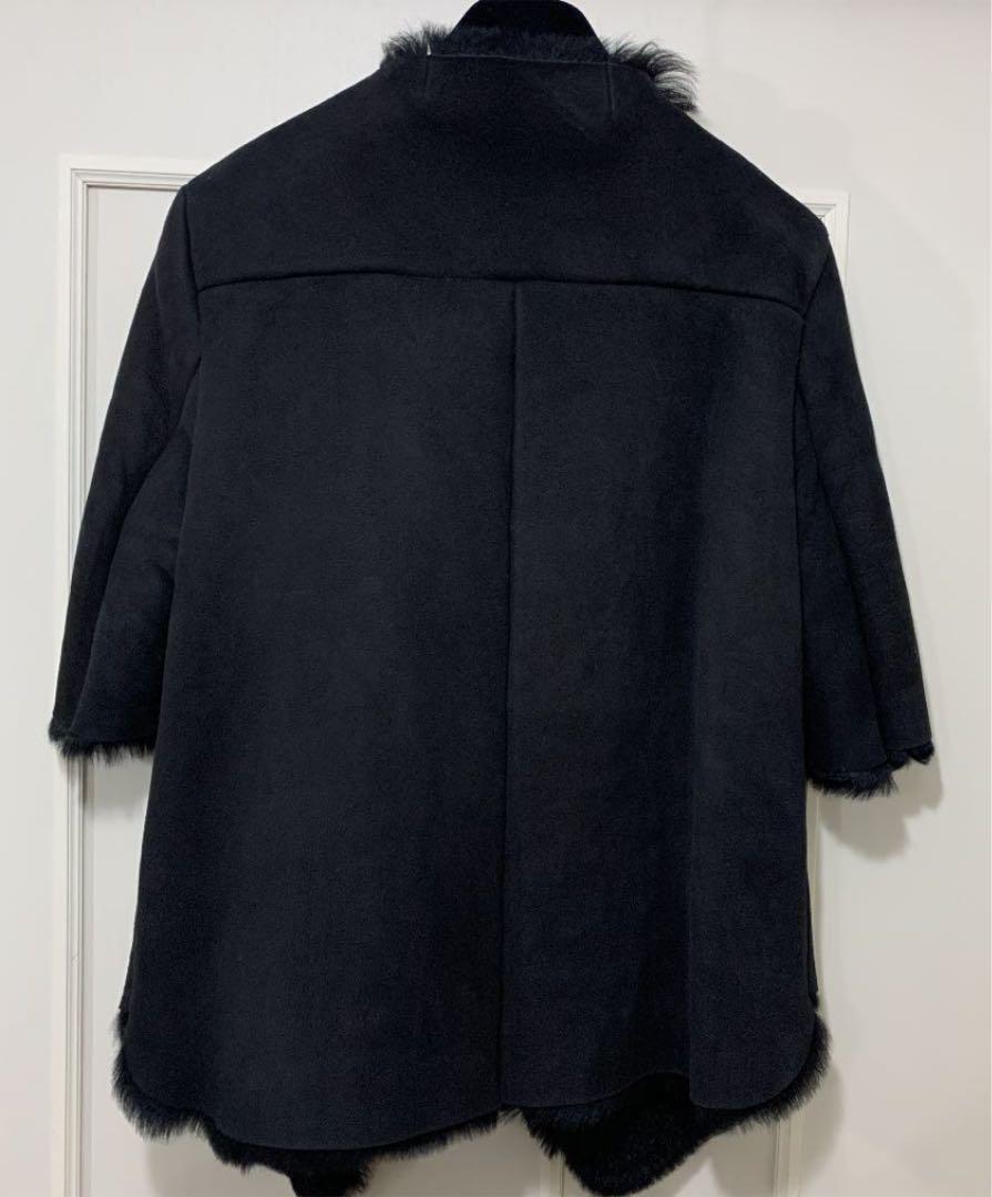 Arni Real Fur Black Shearling Jacket, Size 42 L - Premium Winter 