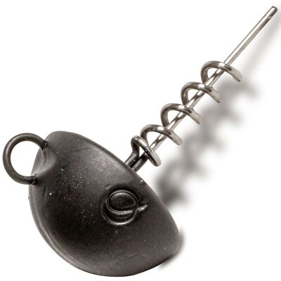 Quantum Q-Screw-Jigs Rundkopf - Jigkopf mit Schraubspirale, Bleikopf,Schraubkopf