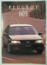 PEUGEOT 605 RANGE orig 1995 UK Mkt Sales Brochure