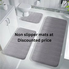 Piece Bathroom Rug Set Soft Non Slip Toilet Lid Cover Bath Mat Contour Rug