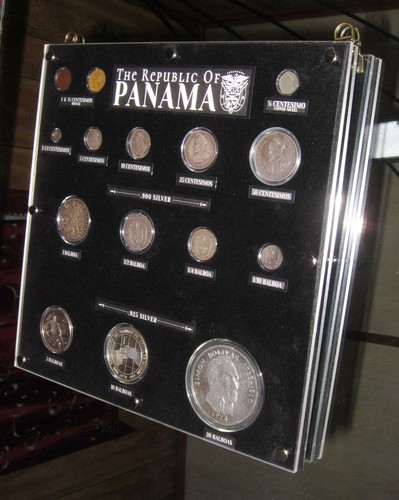 Republic of Panama Complete Display Set -RARE SILVER COINS
