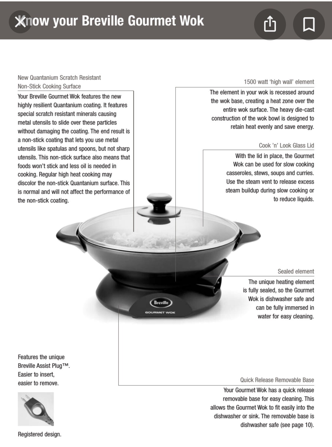 breville wok and steam