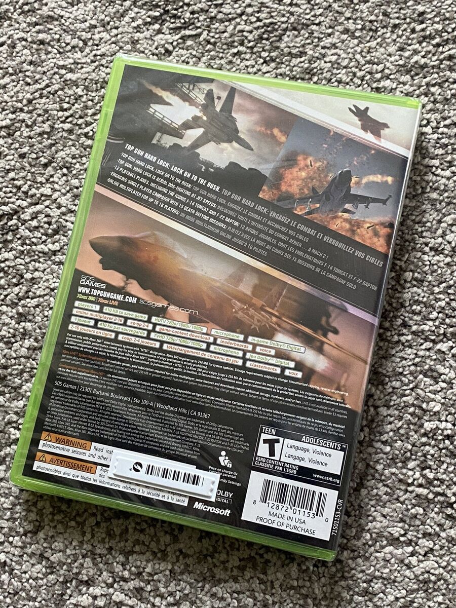 Top Gun: Hard Lock (Microsoft Xbox 360, 2012) for sale online