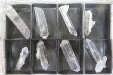 8 Piece Quartz Point Flat - Coleman Mine - Jessieville Arkansas