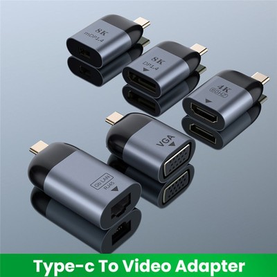 USB C auf VGA Mini DP RJ45 Video konverter For Samsung Huawei Xiaomi