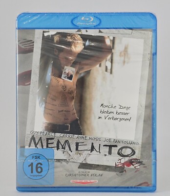 Memento [Blu-ray], Nolan, Neu in Folie, OVP, eingeschweißt, Rarität aus Sammlung