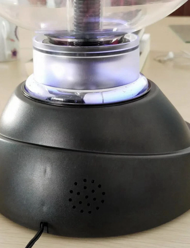 8" Tesla Plasma Sphere Bluetooth Speaker Light Lamp for Holiday Party Bar Decor - Image 3 of 4