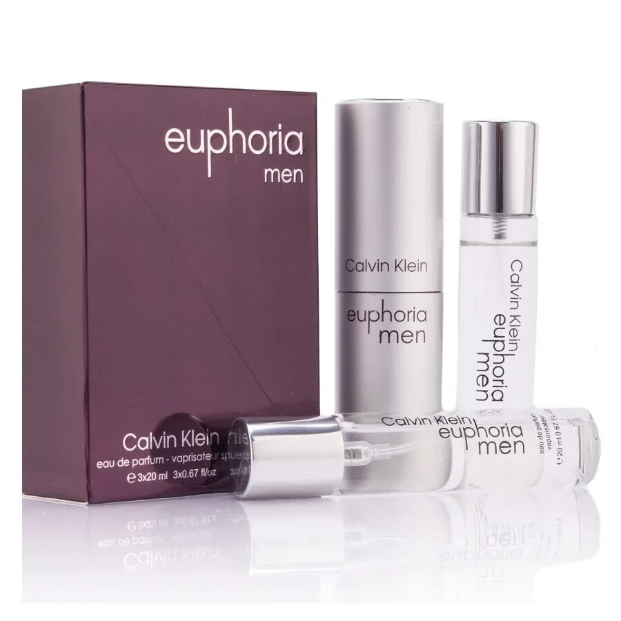 Calvin Klein Euphoria For Men - Eau de Toilette 3 x 20ml Spray - Gift Set