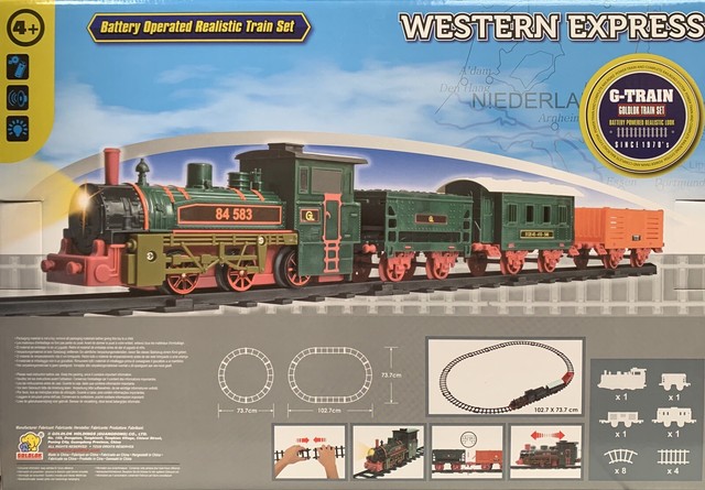vintage battery operated train set