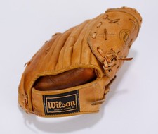 Jim Catfish Hunter Wilson Baseball Glove Vintage A2164 Signature Model Leather
