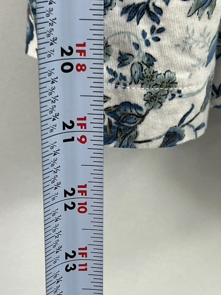 Blusa H&M Hombro Descubierto Para Mujer Talla M Blanca Floral Cuello Elástico/Mangas Cortas Foto 4 de 4