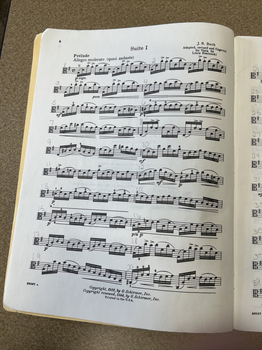 AnnonceSix Suites For Violoncello Solo