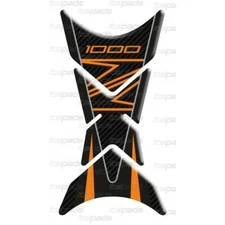 Tank Pad "Shark" for Kawasaki Z1000 carbon look/orange