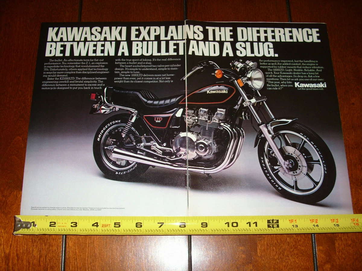 1981 KAWASAKI KZ1000 LTD ORIGINAL 2 PAGE AD eBay