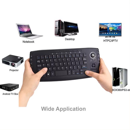 Jomaa Portable USB Wireless Keyboard & Trackball Mouse - Picture 5 of 16