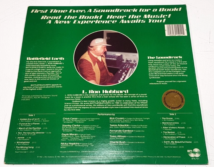 L. Ron Hubbard "Battlefield Earth" 1984 US Press Near Mint Vinyl LP - Image 4 of 4