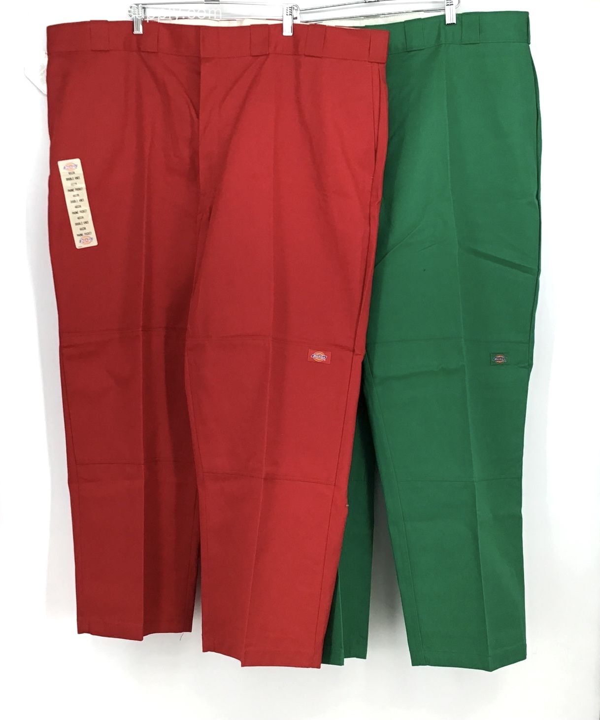 NWT Dickies Men's Multicolor Double Knee Work Pants Size 48X30 Lot Of