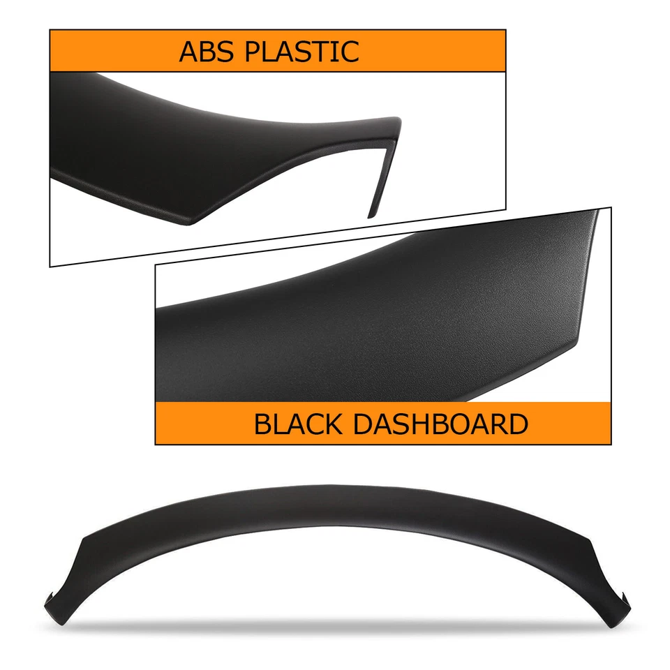 Dash Dashboard Cap Cover Molded Textured Black Fit For 1995-2005 Chevy Cavalier Foto 4 de 4