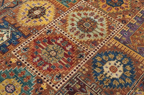 3 x 5 ft Brown Samarkand Afghan Hand Knotted Oriental Area Rug - Picture 11 of 18