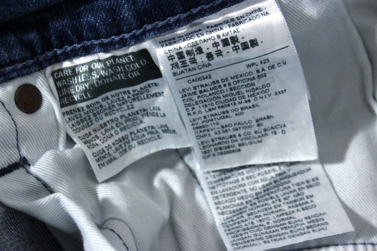 LEVI STRAUSS & CO LOT 502 PREMIUM BIG E Men's Jeans Size W38 LEVI STRAUSS & CO LOT 502 PREMIUM BIG E Men's Jeans Size W38