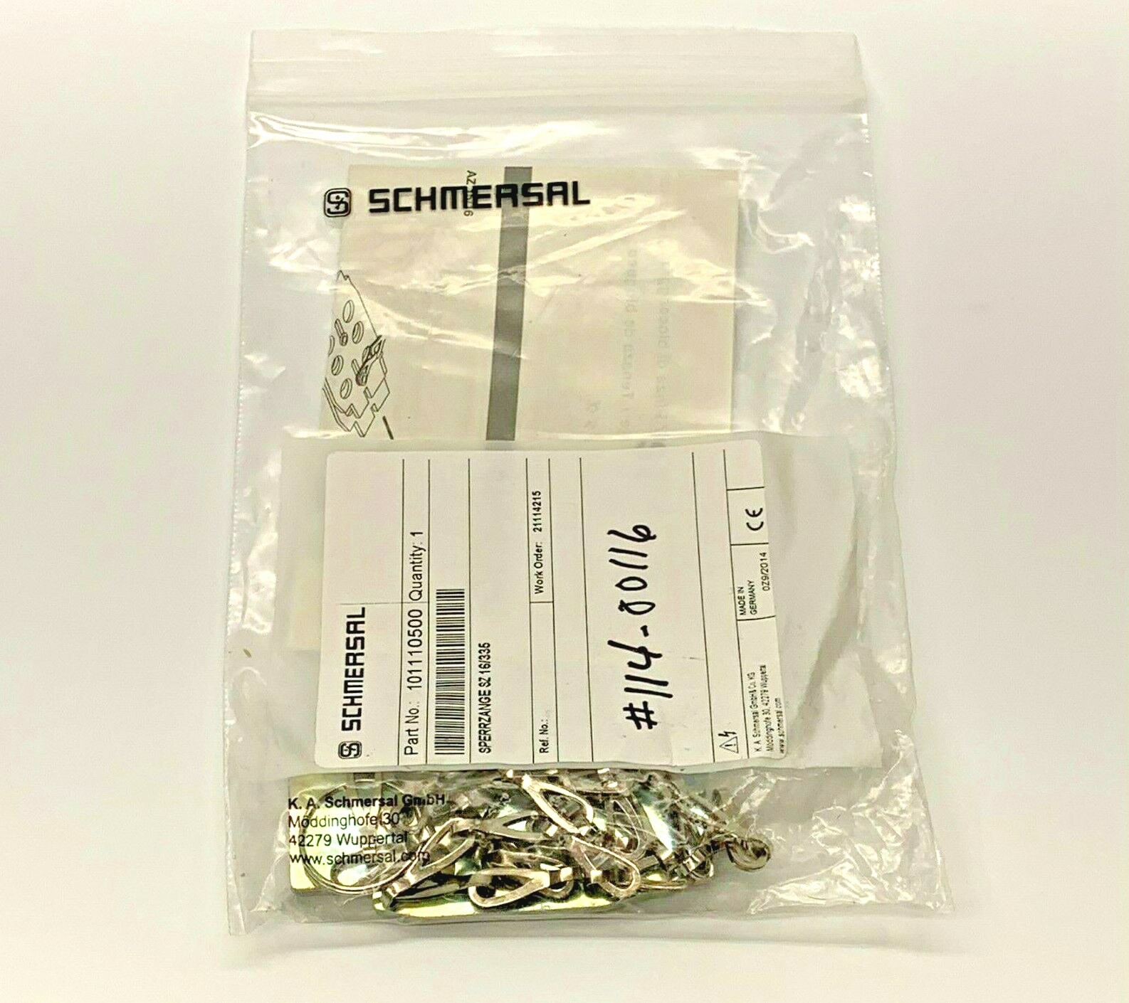 Schmersal 101110500 SZ 16/335 Lock Out Tag Out Device (FREE SHIPPING ...