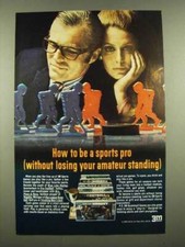 1969 3M Bookshelf Games Ad - Blue Line Hockey; Pro Football; Win, Place & Show